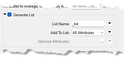 Generate List parameter